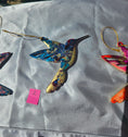 Charger l'image dans la visionneuse de la galerie, Sparkly Handmade Resin and Wood Hummingbird Christmas Ornaments
