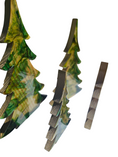 Charger l'image dans la visionneuse de la galerie, Handcrafted Resin & Wood Holiday Trees (8", 12", & 15") Green
