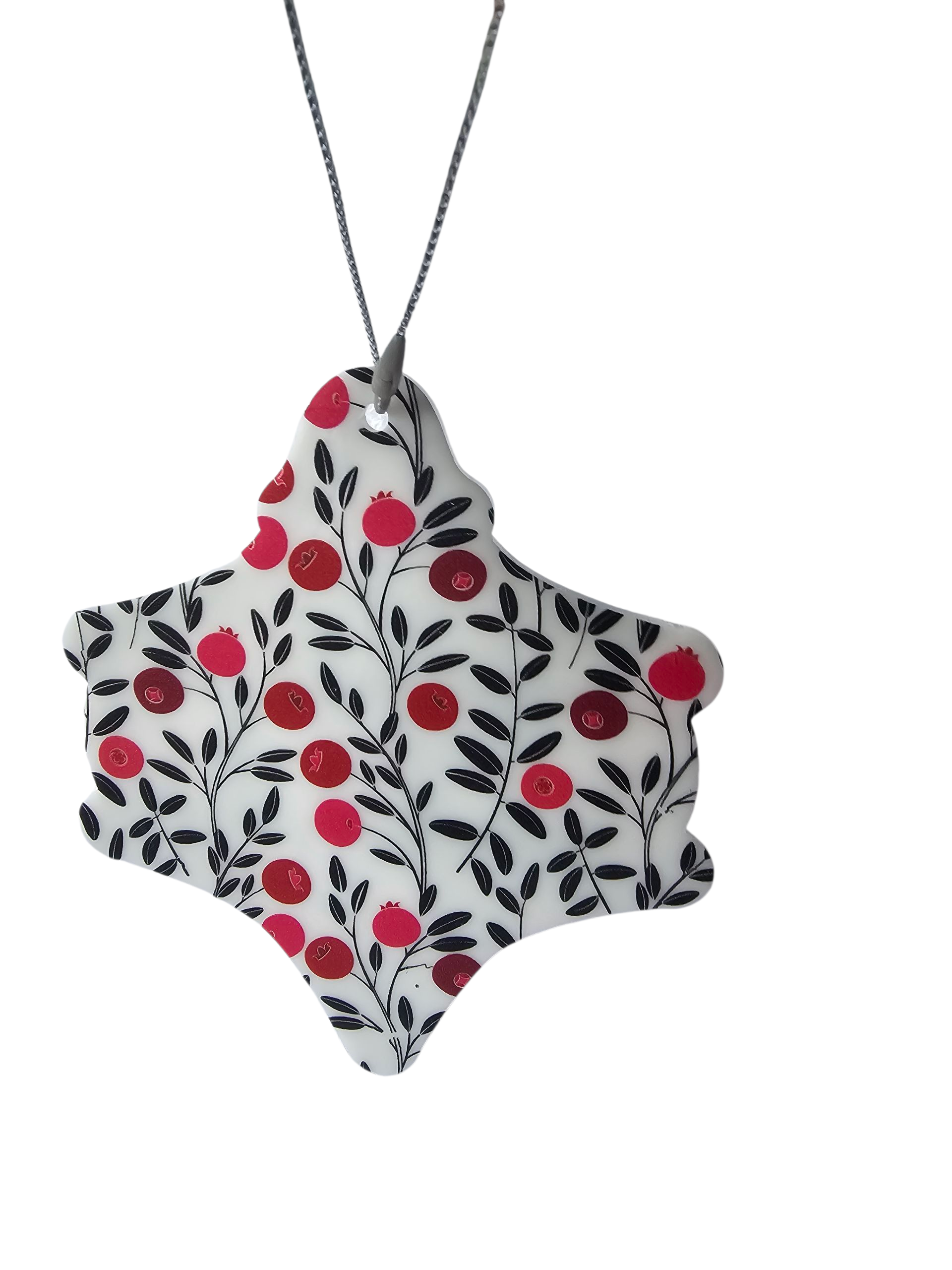 Nostalgic Retro Style Cranberry and Branches Christmas Ornaments 3 Styles