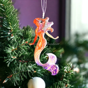 Elegant Beach Mermaid Handmade Christmas Ornaments