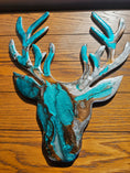 Charger l'image dans la visionneuse de la galerie, Silver Shimmer Handcrafted Resin Wildlife Deer Wall Decor – 15" x 12.5"
