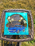 Load image into Gallery viewer, 12" Handmade Wood and Resin Chevy Camaro Wall Art
