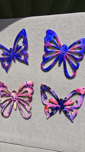 Quirky and Fun Handmade Ornate Butterfly Wall Decorations Multiple Colors