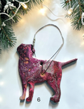 Charger l'image dans la visionneuse de la galerie, Pink handmade Labrador dog ornament 
