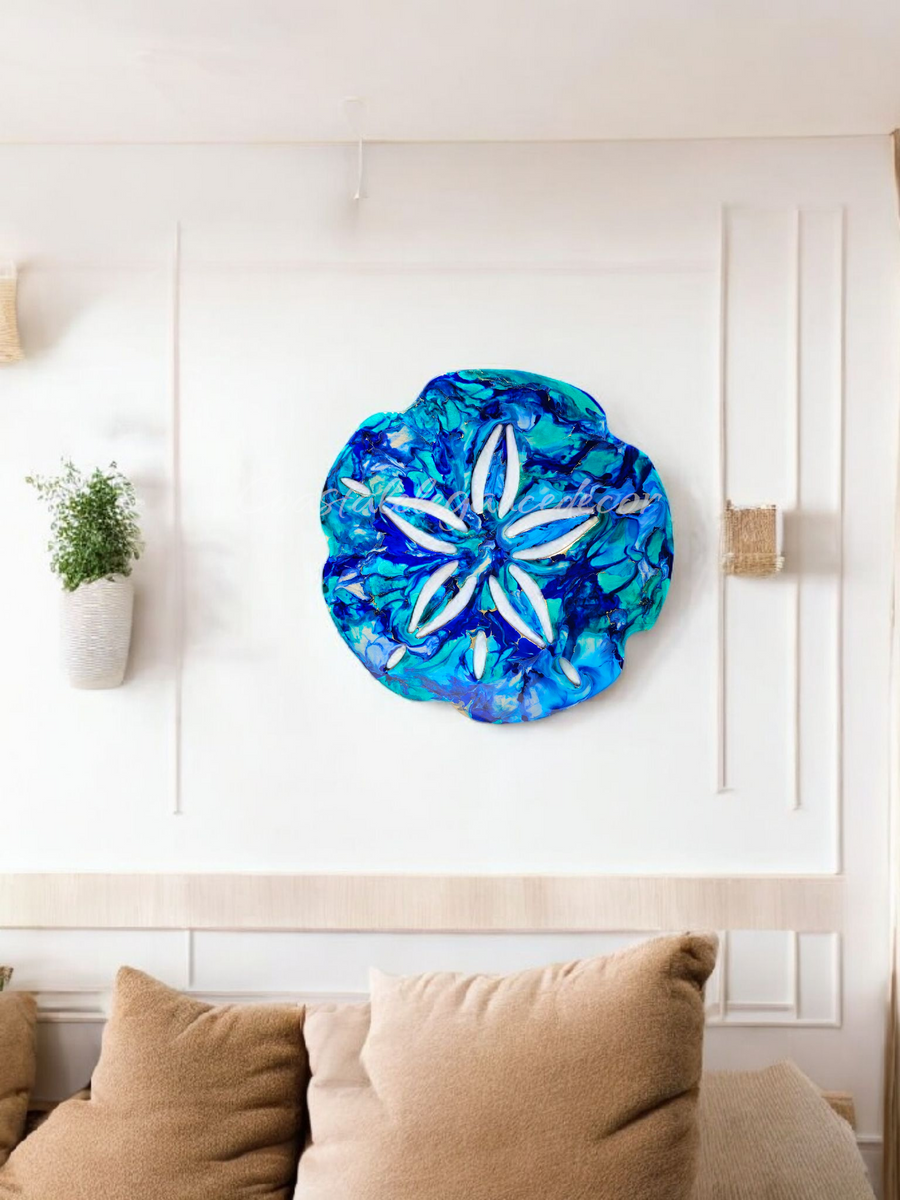 Sand Dollar Wall Decoration 19 Inch Handmade
