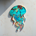 Load image into Gallery viewer, Handcrafted Resin Jellyfish Wall Art | Coastal Beach House Decor
