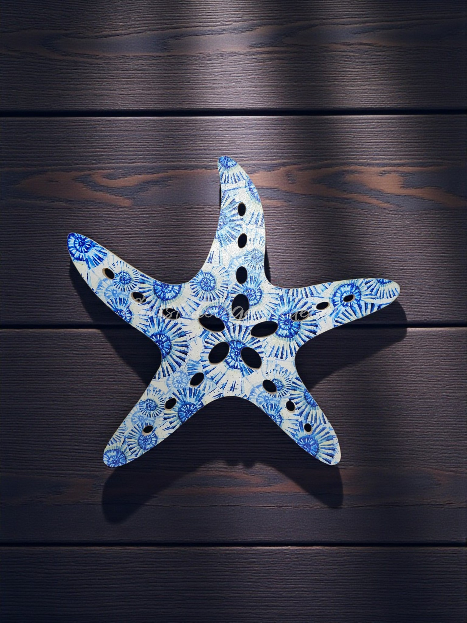 Starfish Weatherproof Outdoor Acrylic Wall Art - Coastal Marine Life Collection - UV Protected