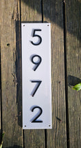 Load image into Gallery viewer, Modern Acrylic Address Sign – Custom House Number Plaque (5"x18")

