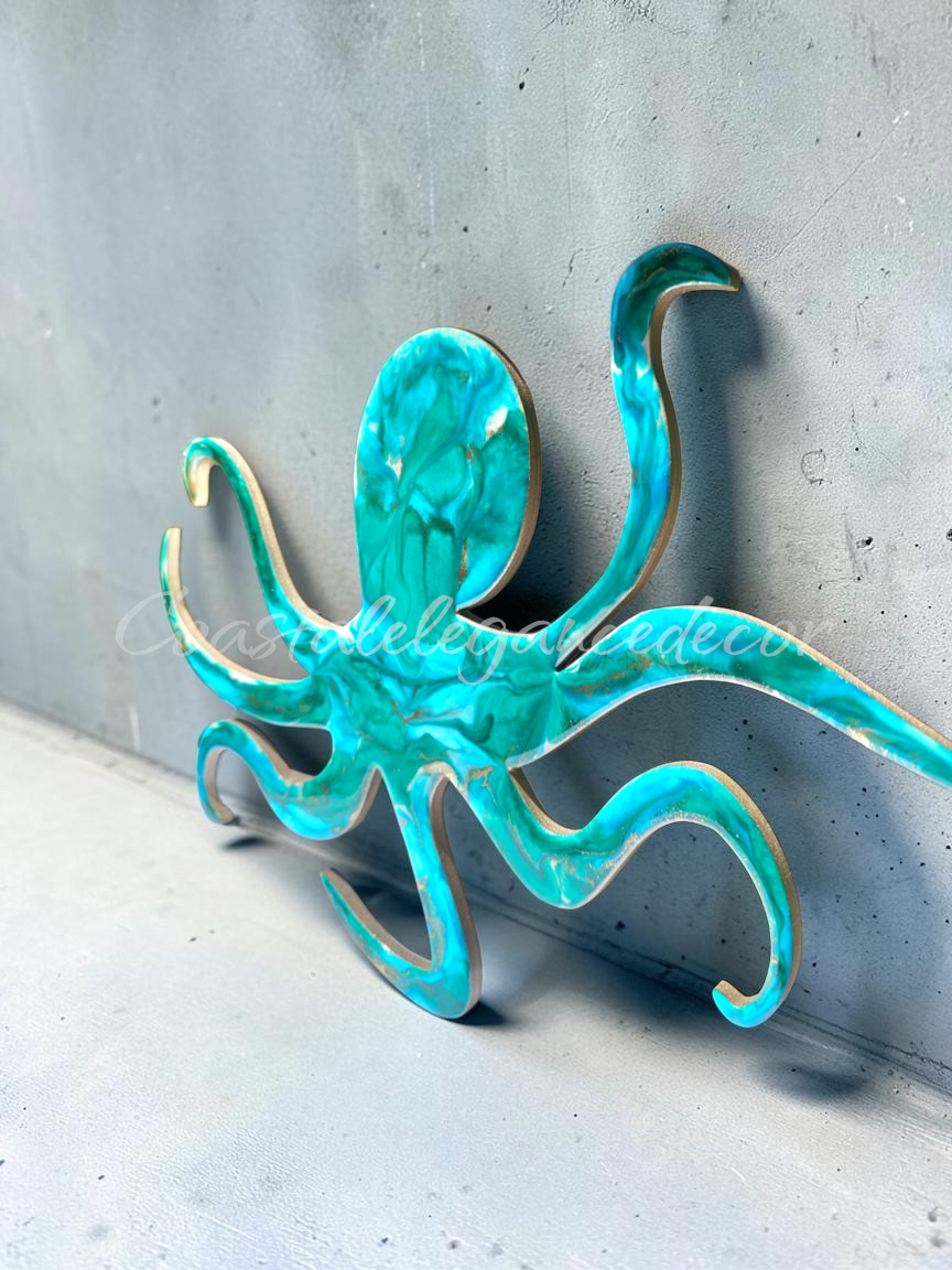 Handmade Octopus Beachy Wall Decoration
