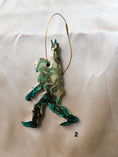 Charger l'image dans la visionneuse de la galerie, Peace Sasquatch Bigfoot Yeti Resin and Wood Handmade Christmas Ornaments
