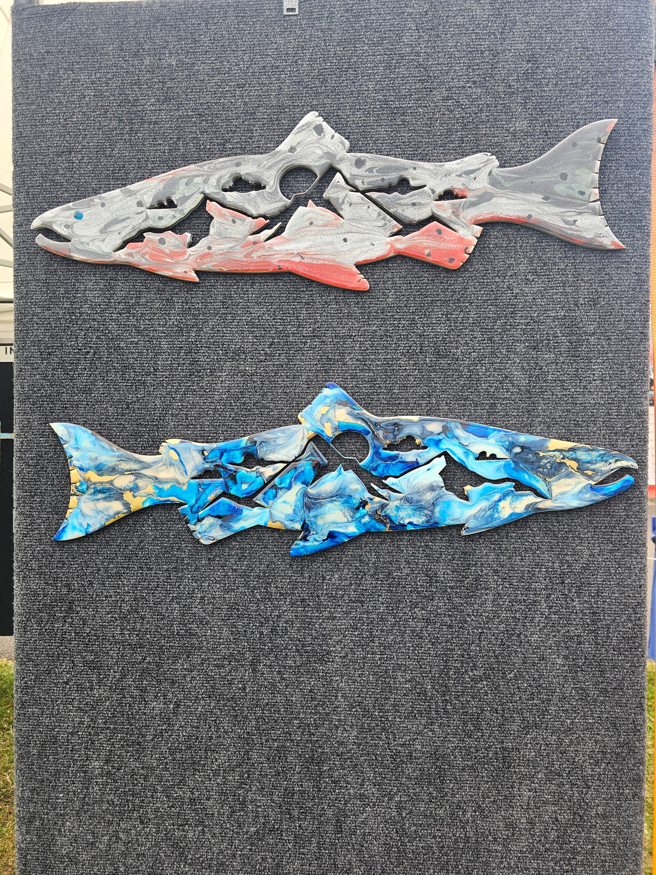 Unique Salmon Fish Resin Cabin Wall Decor