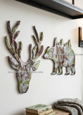 Load image into Gallery viewer, Wildlife Bear with Forest Trees Wood Resin Cabin Wall Decor Handmade
