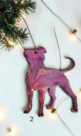 Load image into Gallery viewer, Pitbull Terrier Dog Handmade Christmas Ornaments
