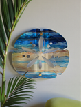 Load image into Gallery viewer, Beachy Sand Dollar Outdoor Safe Acrylic Wall Art
