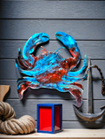 Charger l'image dans la visionneuse de la galerie, Coastal Crab Resin Wall Decor
