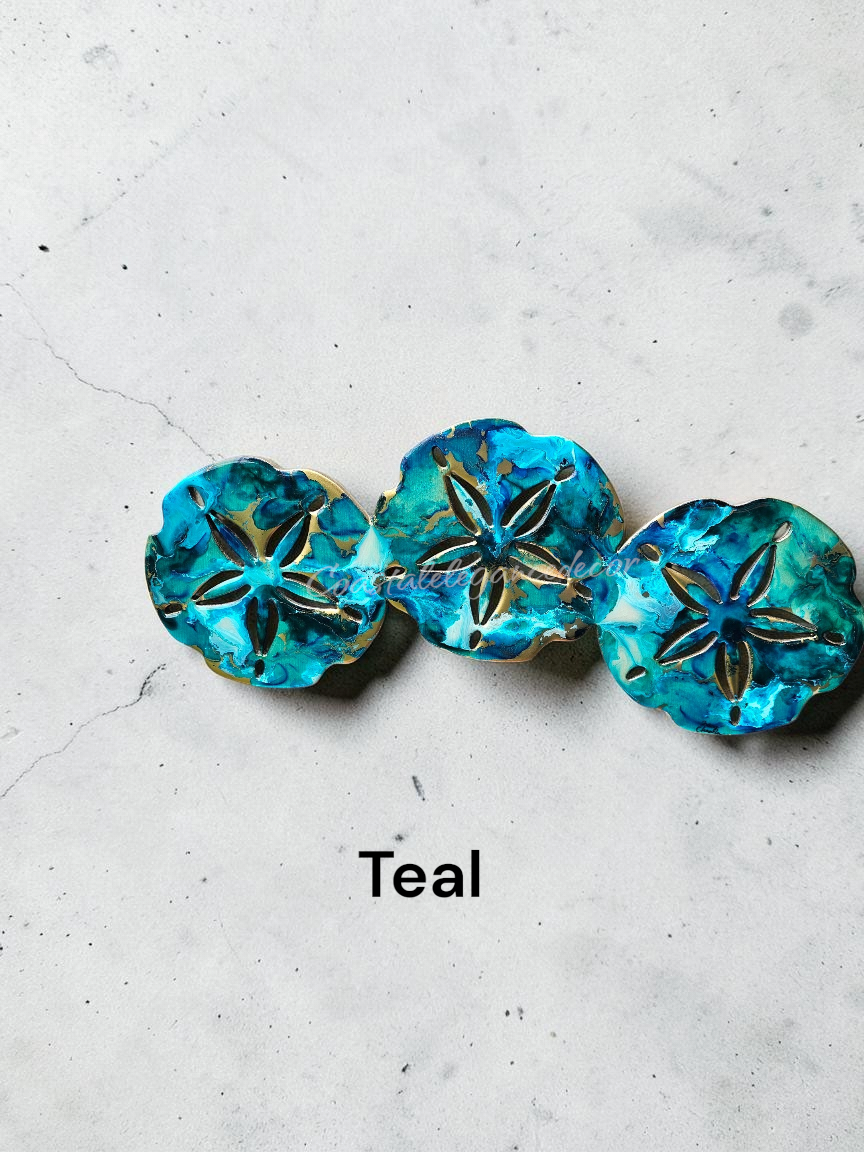 Sand Dollar Trio Wall Beachy Decoration Multiple Color Choices