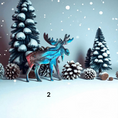 Charger l'image dans la visionneuse de la galerie, Woodlands Resin and Wood Standing Moose Ornaments
