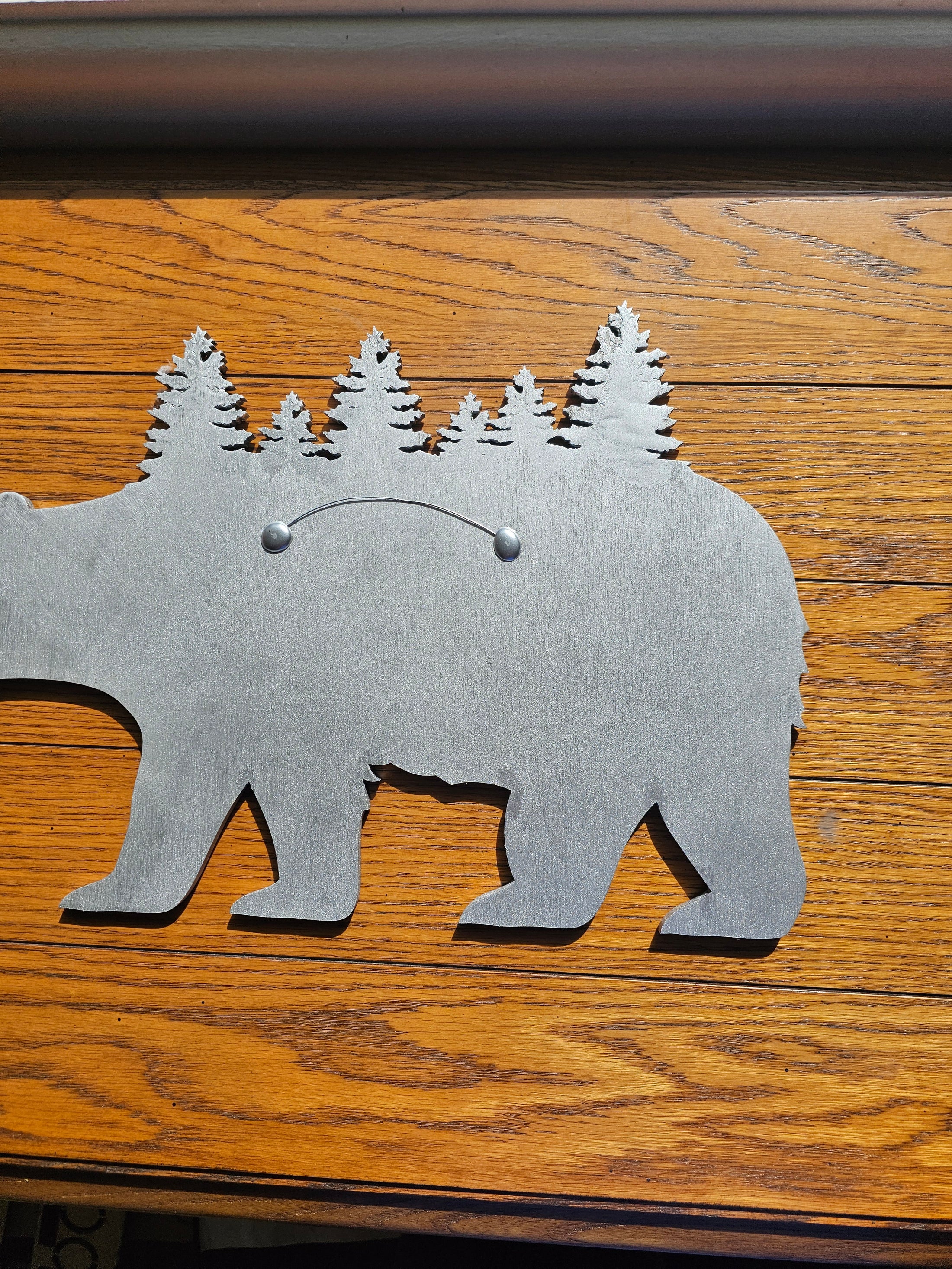 Silver Shimmer Handcrafted Resin Wildlife Deer Wall Decor – 15" x 12.5"