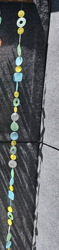 Load image into Gallery viewer, Soft Aqua Yellow and Ivory Capiz Shell Strand 72 Inches
