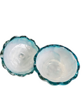 Load image into Gallery viewer, Handpainted Decorative Glass Coastal Style Pumpkin Tabletop Trinket Dish
