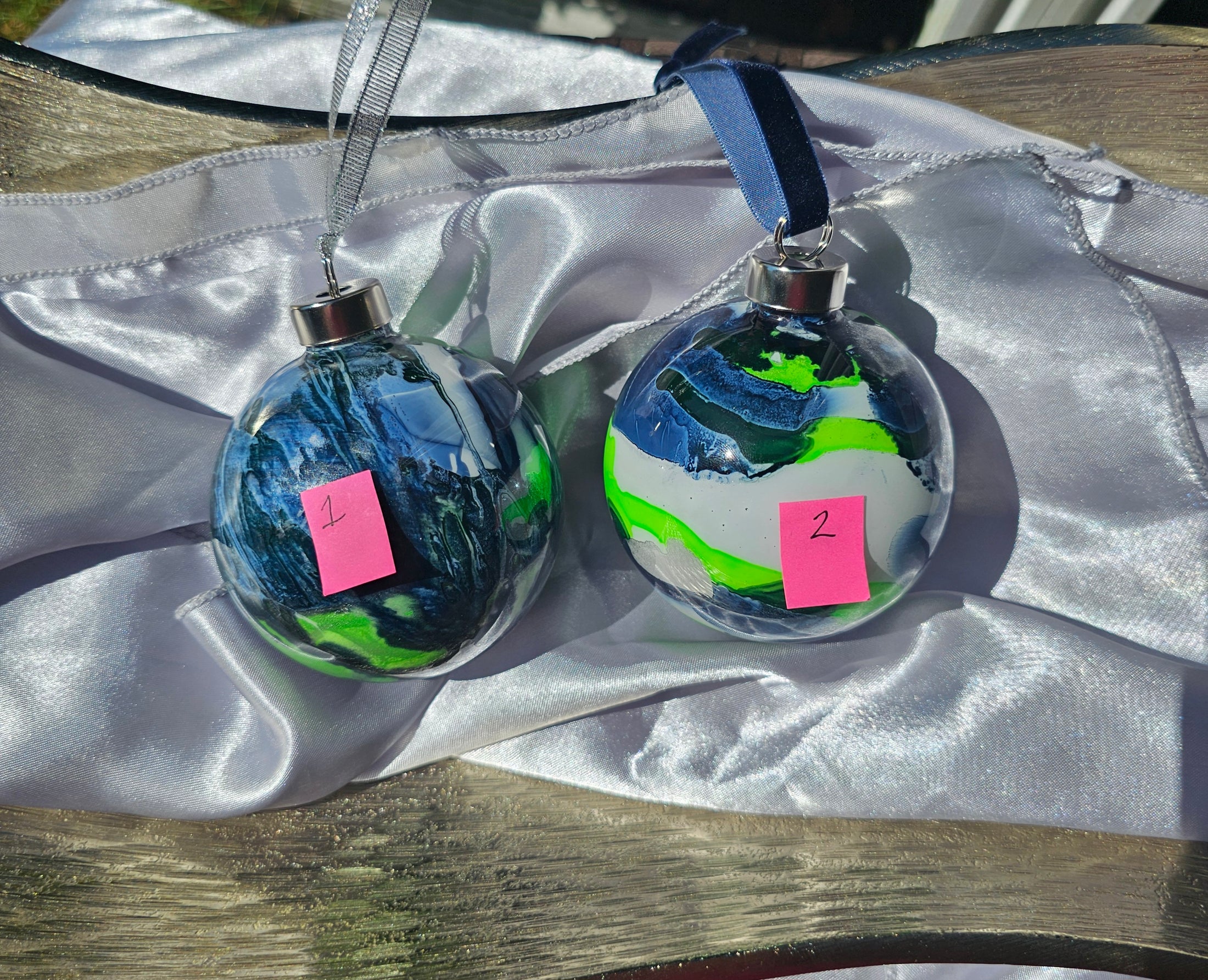 Handcrafted PNW Football Heirloom Quality Glass Christmas Ornament