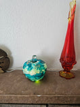 Load image into Gallery viewer, Handpainted Decorative Glass Coastal Style Pumpkin Tabletop Trinket Dish
