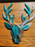 Charger l'image dans la visionneuse de la galerie, Silver Shimmer Handcrafted Resin Wildlife Deer Wall Decor – 15" x 12.5"
