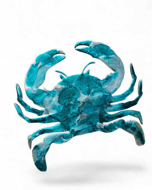 Coastal Crab Resin Wall Decor