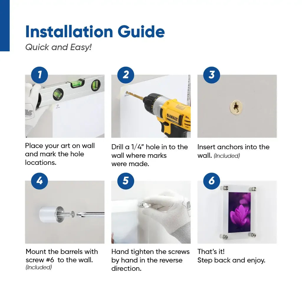 1/2" Round Sign Standoffs: 316 Marine Grade Stainless & Anodized Aluminum - Tamper Resistant Options