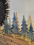 Charger l'image dans la visionneuse de la galerie, Handcrafted Moody Winter Night Resin Wooden Tree
