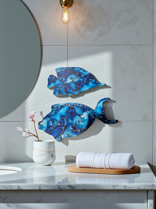 Tropical Fish Weatherproof Outdoor Acrylic Wall Art - Coastal Marine Life Collection - UV Protected