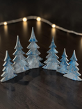 Charger l'image dans la visionneuse de la galerie, Handcrafted Moody Winter Night Resin Wooden Tree
