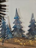 Charger l'image dans la visionneuse de la galerie, Handcrafted Moody Winter Night Resin Wooden Tree
