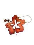 Load image into Gallery viewer, Hibiscus Tropical Flower Colorful Christmas Resin and Wood Ornament
