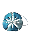 Charger l'image dans la visionneuse de la galerie, Handmade Coastal Sand Dollar Christmas Ornaments Resin and Wood
