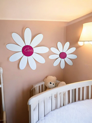 Colorful Fun Indoor Wall or Outdoor Garden Patio Wood Daisies Sm and Lg