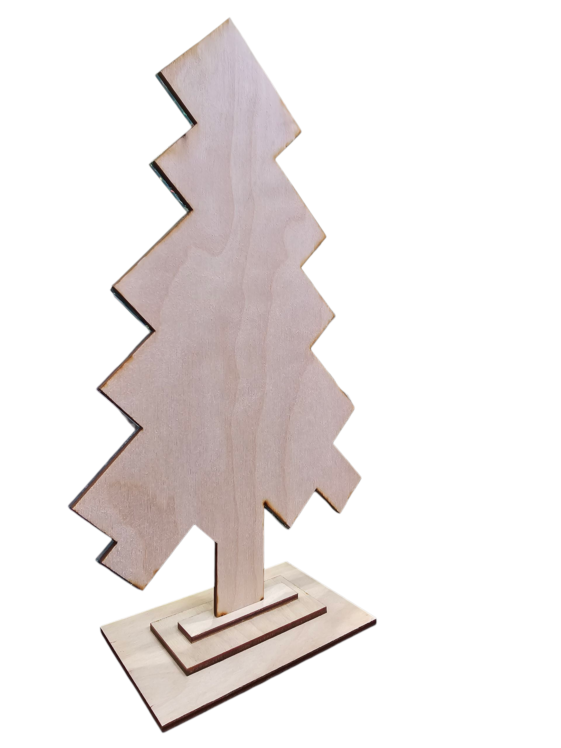 Chunky Blue Teal Glitter Contempary Patterned Handmade Herringbone Modern Sparkly Christmas Tree