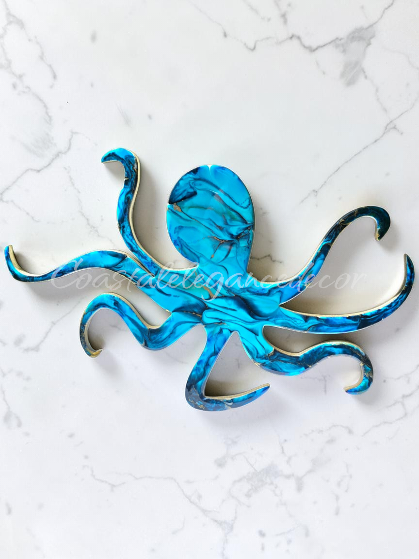 Handmade Octopus Beachy Wall Decoration