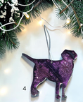 Charger l'image dans la visionneuse de la galerie, Purple handmade Labrador dog ornament 
