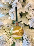 Charger l'image dans la visionneuse de la galerie, Handcrafted Moss & Forest Green Glass Christmas Ornament
