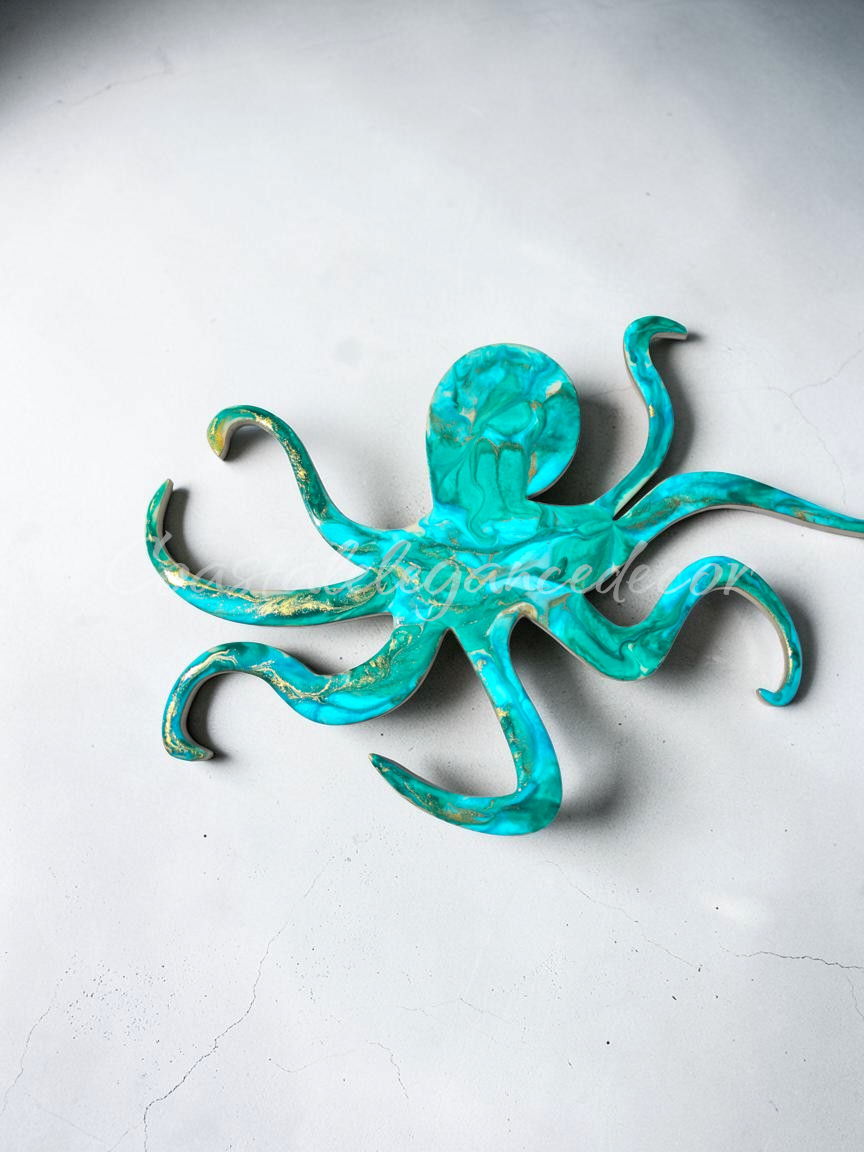 Handmade Octopus Beachy Wall Decoration