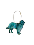 Load image into Gallery viewer, Handmade Bernese Mountain Dog Resin Christmas Ornament - Colorful Holiday Decor
