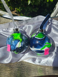 Charger l'image dans la visionneuse de la galerie, Handcrafted PNW Football Heirloom Quality Glass Christmas Ornament
