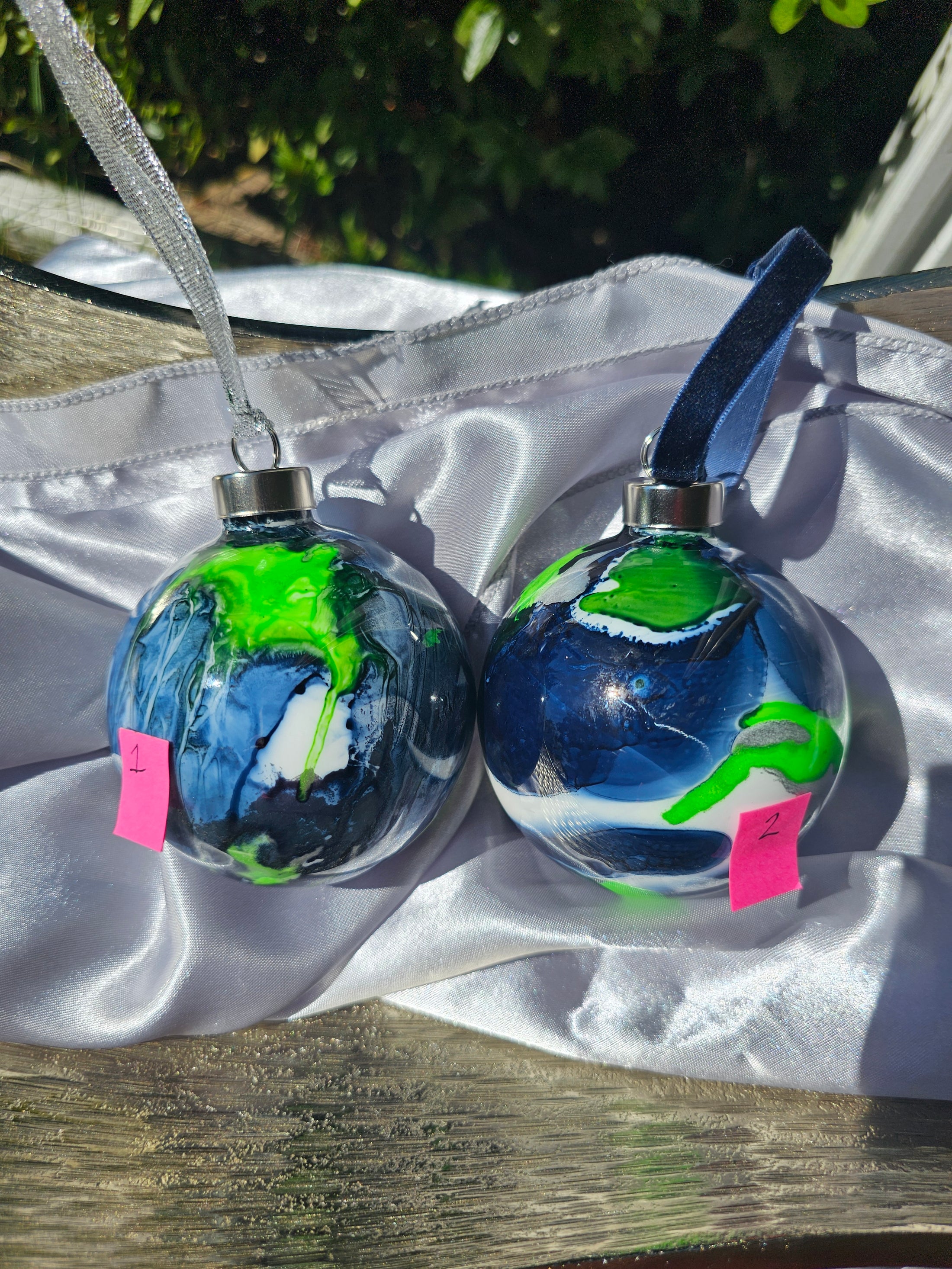 Handcrafted PNW Football Heirloom Quality Glass Christmas Ornament