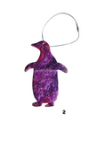 Load image into Gallery viewer, Colorful penguin ornament on a white background
