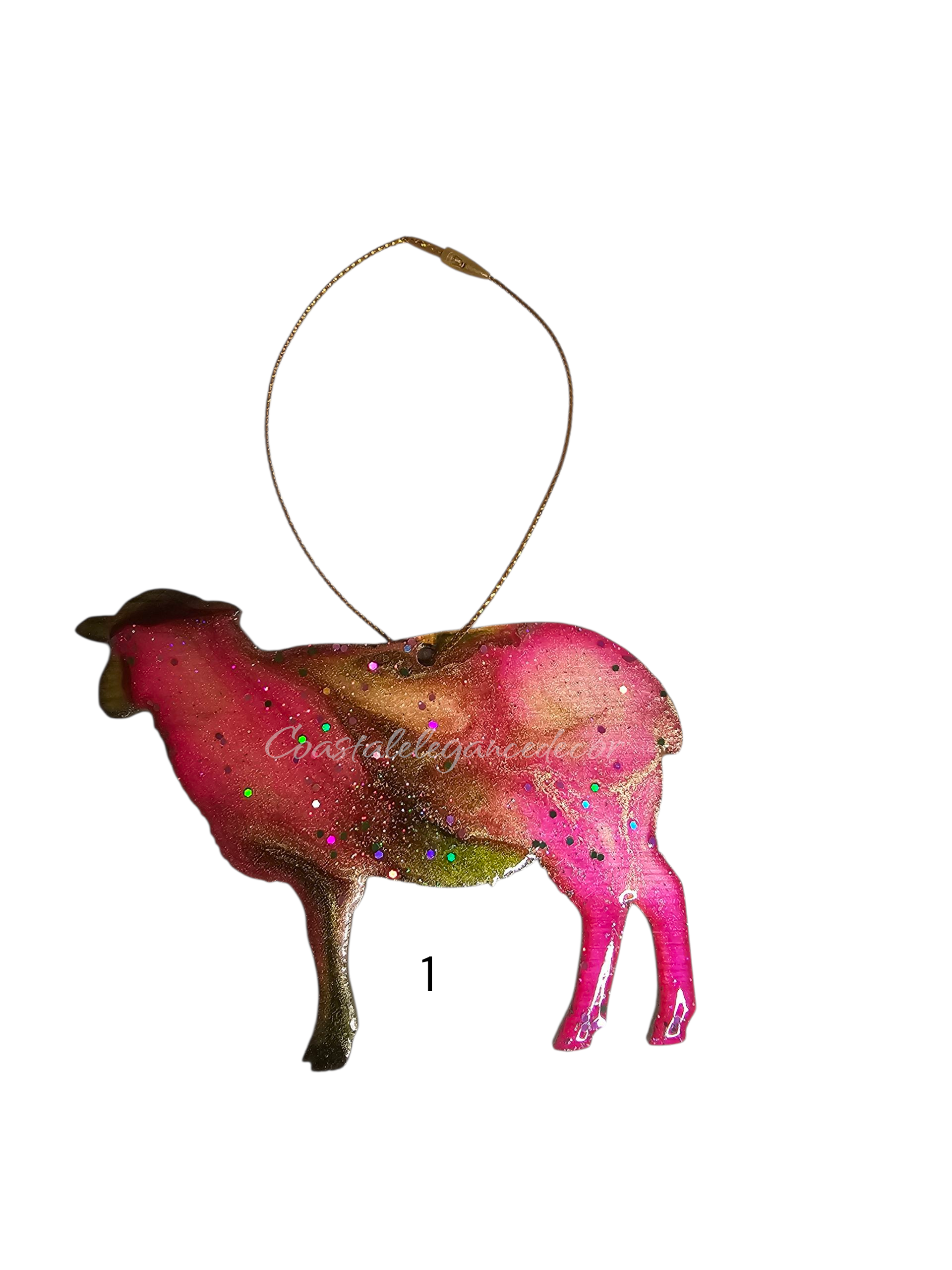 Handmade Barnyard Farm Sheep Lamb Country Christmas Tree Ornaments