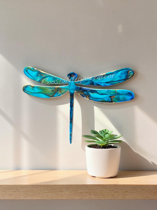 Small Dragonfly Handmade Resin Wall Decoration Multiple Colors