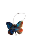 Load image into Gallery viewer, Handmade Butterfly Christmas Tree Resin on Wood Ornaments Multi Colors

