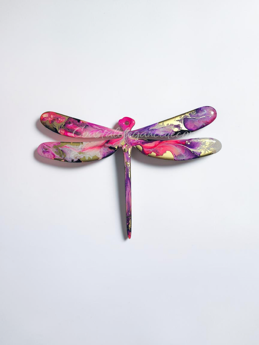 Small Dragonfly Handmade Resin Wall Decoration Multiple Colors