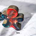 Charger l'image dans la visionneuse de la galerie, Handmade Gingerbread Men Tabletop Christmas Decorations Blue Red
